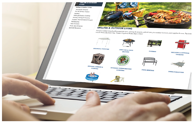 Integrated eCommerce provides a robust online shopping experience.